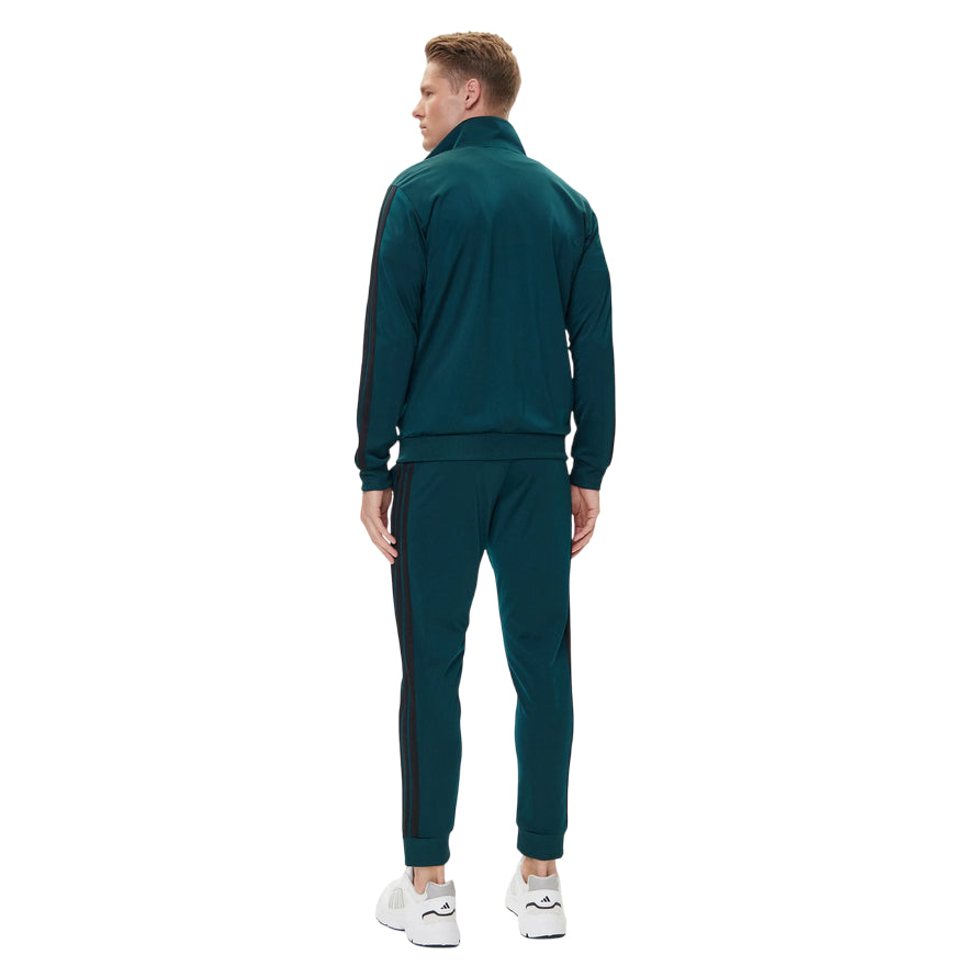 Adidas Tuta sportiva Basic 3 Strisce Tricot Track Suit JX5502 Aurora Ivy - Vista Posteriore