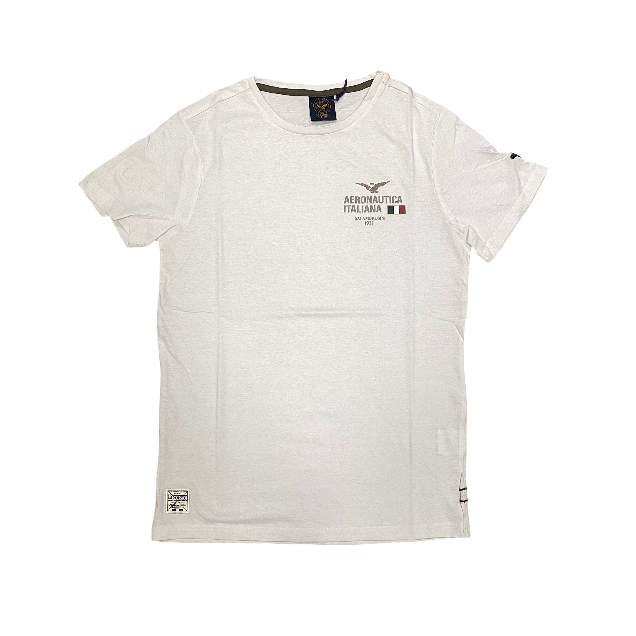 Aeronautica Italiana maglietta manica corta da uomo 035797U bianco