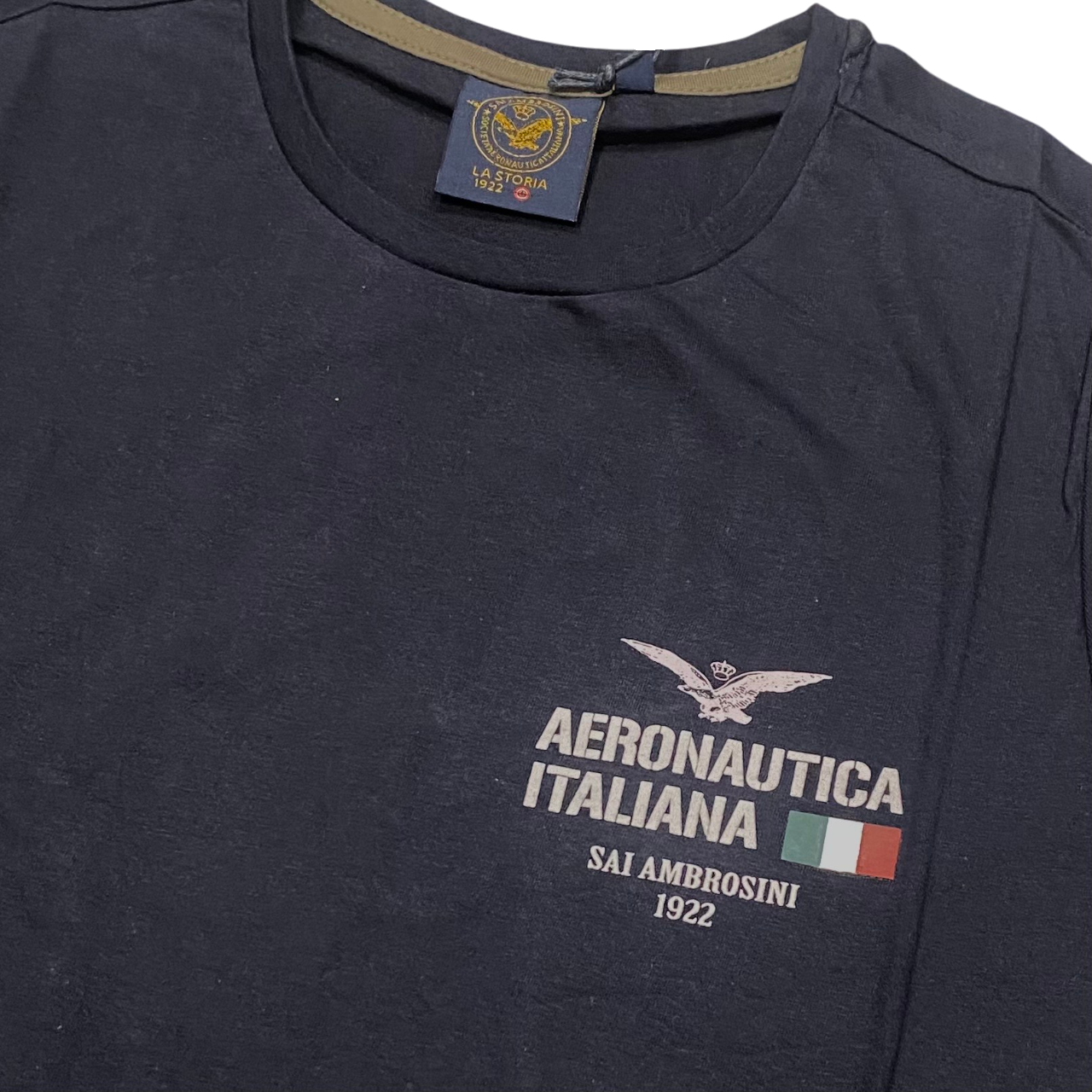 Aeronautica Italiana maglietta manica corta da uomo 035797U blu