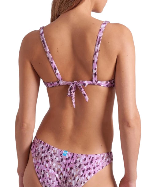 Arena Bikini Bralette Donna Water Print Leo Pink - 007082601 - Dettaglio Chiusura