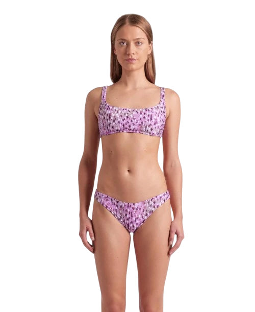 Arena Bikini Bralette Donna Water Print Leo Pink - 007082601 - Vista Frontale
