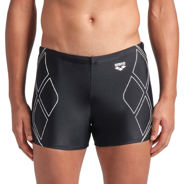 Swim Short Arena aderente per uomo, tessuto tecnico elasticizzato per prestazioni ottimali in acqua