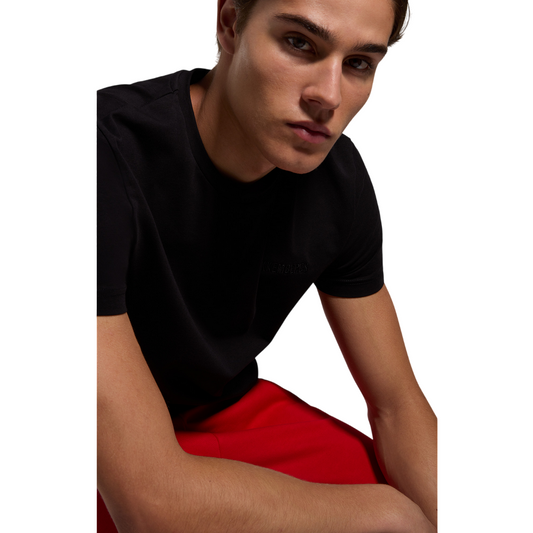 Bikkembergs maglietta manica corta con logo ricamato BMT0819 8000 nero