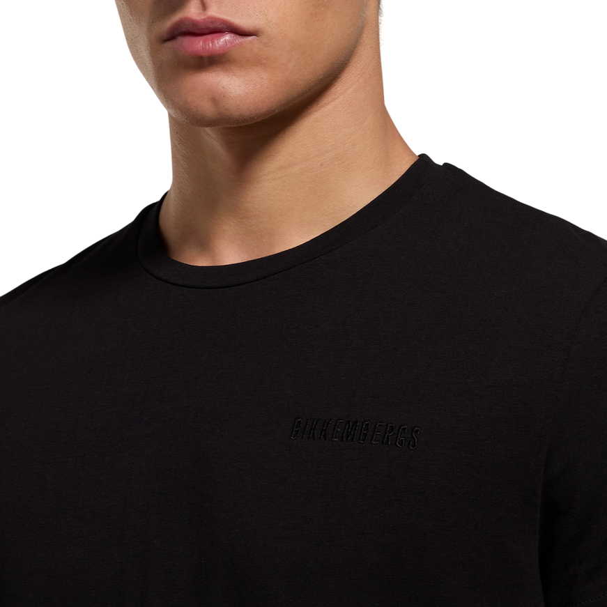 Bikkembergs maglietta manica corta con logo ricamato BMT0819 8000 nero