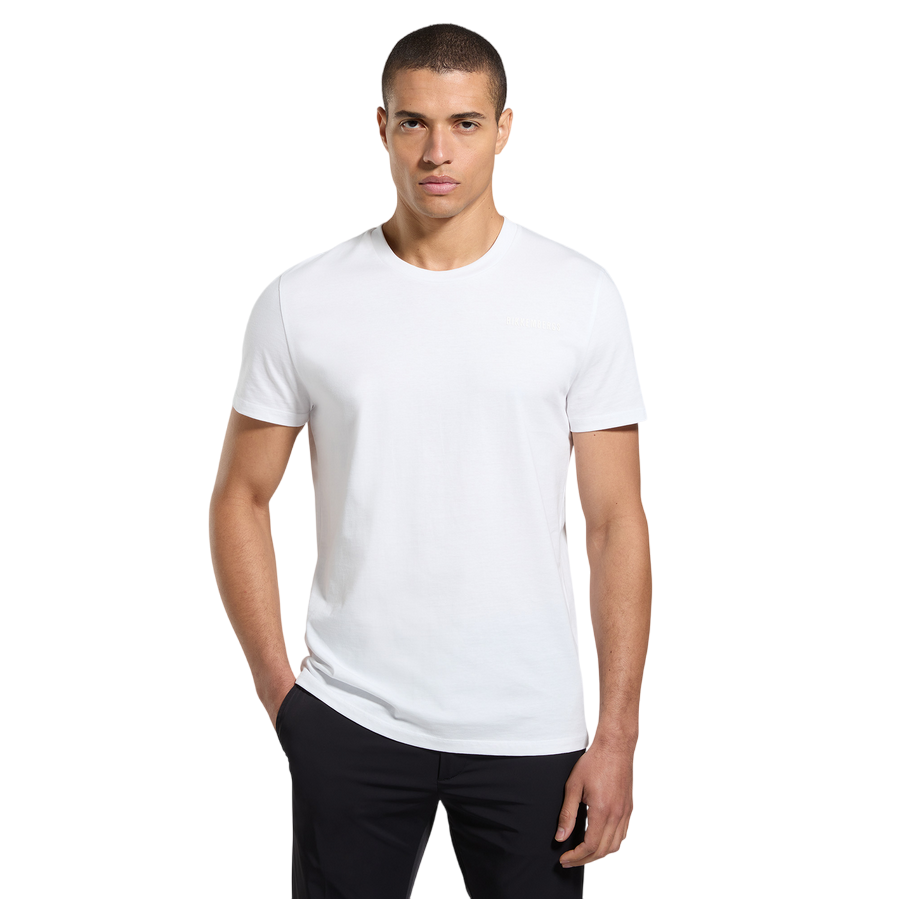 Bikkembergs maglietta manica corta da uomo con logo in tinta BMT0931 1000 bianco