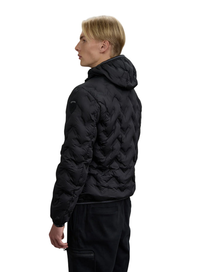 Blauer Giubbotto Uomo Angular Piery 25WBLUC03233-007308 Nero - retro