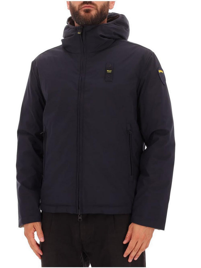 Blauer Giubbotto Uomo Reversibile Ballard in Nylon Neoprene - Blu - 25WBLUC06082-005480