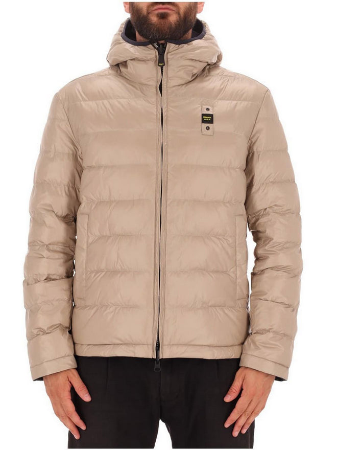 Blauer Giubbotto Uomo Reversibile Ballard in Nylon Neoprene - Blu - 25WBLUC06082-005480