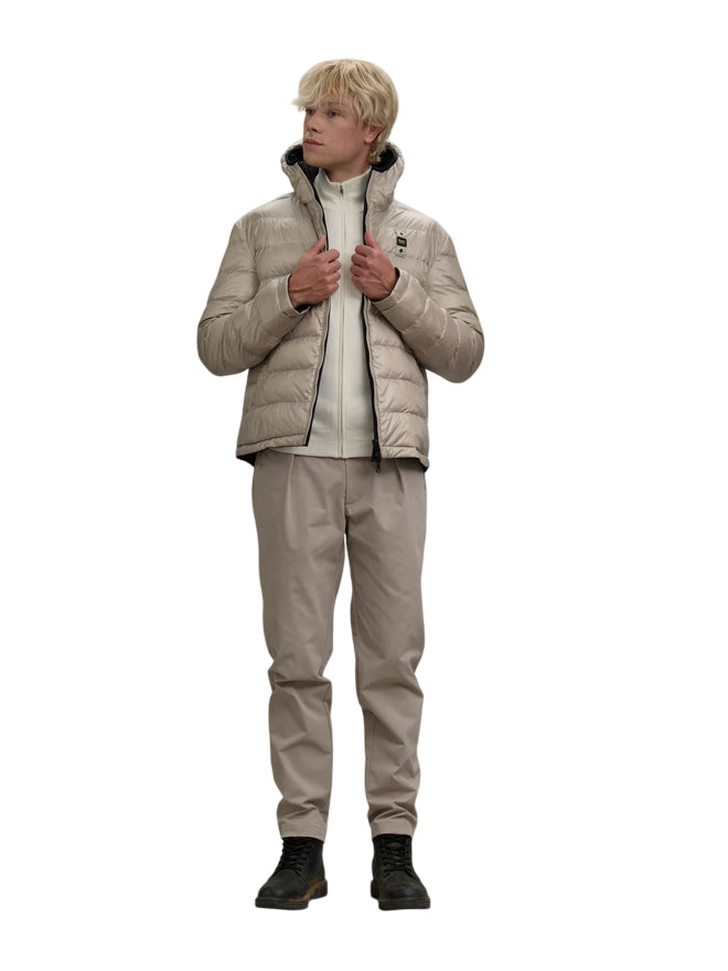 Blauer Giubbotto Uomo Reversibile Ballard in Nylon Neoprene - Nero - 25WBLUC06082-005480