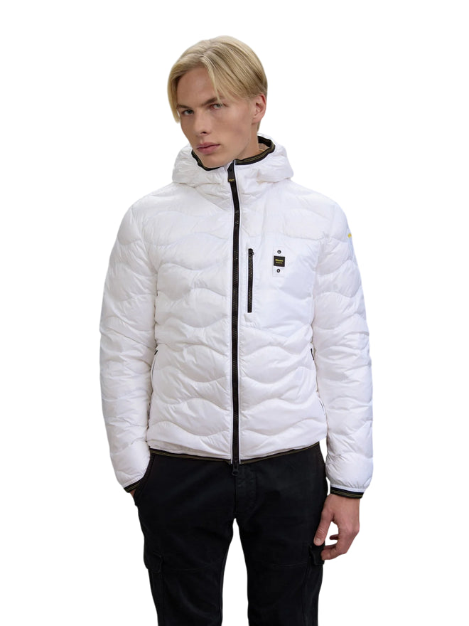 Blauer Giubbotto Uomo Wave 25WBLUC03074-006355 Bianco - fronte