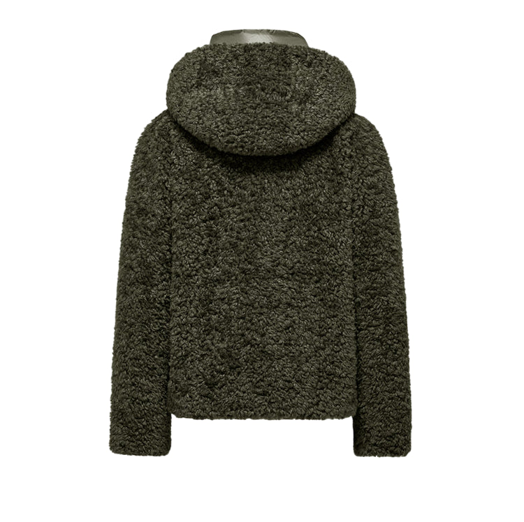 Bomboogie Cappotto Donna Ecopelliccia Verde GW9191TSFC 365 | Stile Invernale Versatile - retro