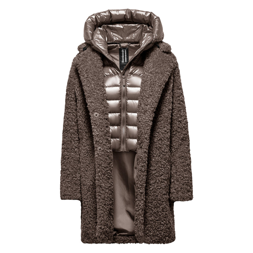 Bomboogie Odessa Overcoat CW6570TSFC5_148 Bronzo - Cappotto lungo donna elegante e funzionale