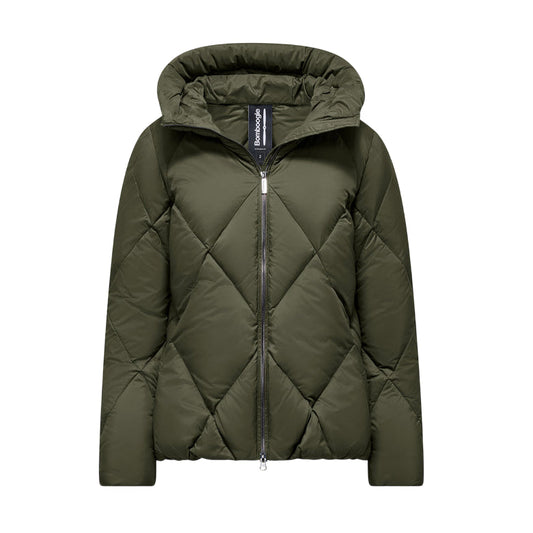 Bomboogie Piumino Donna Verde GW8639TMNW5 365 | Calore Naturale & Stile Romantico