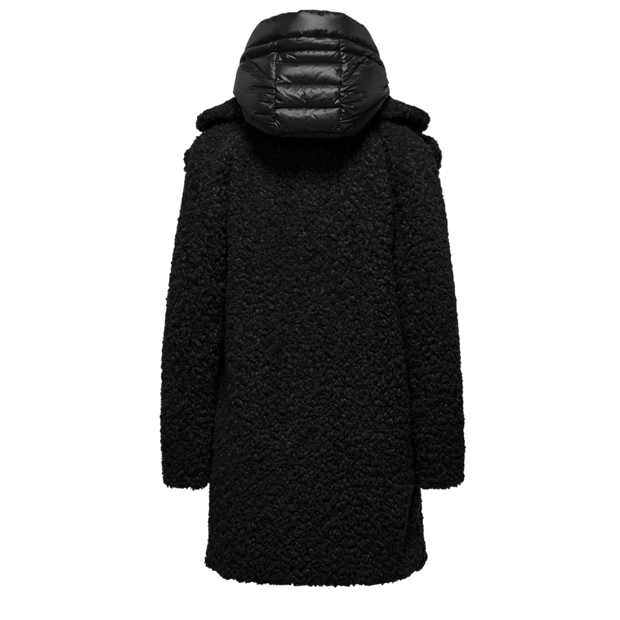 Bomboogie Odessa Overcoat CW6570TSFC5_90 Nero - Cappotto lungo donna elegante e funzionale vista dietro