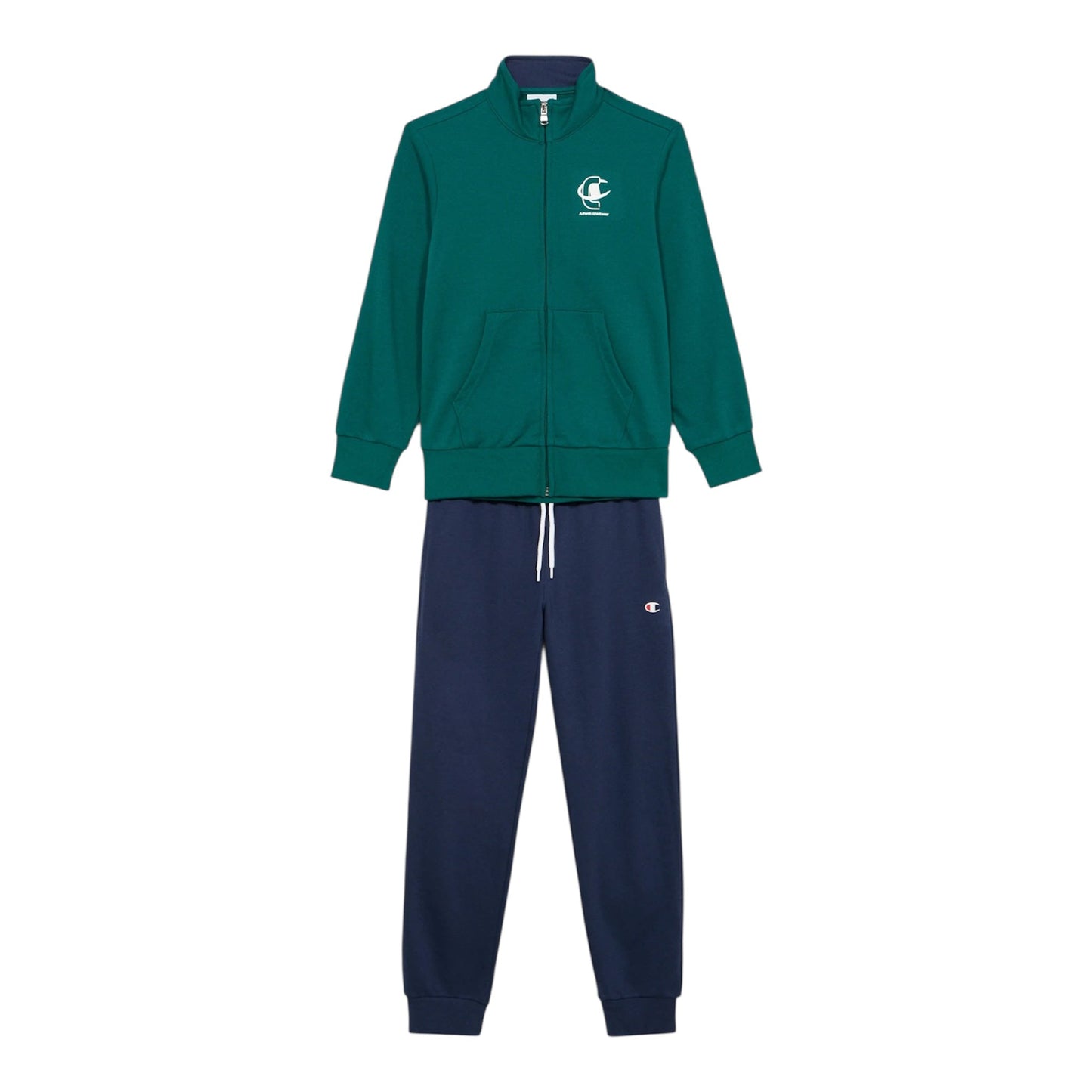 Champion GRAPHIC FULL ZIP SET - Tuta - 307536 GS511 verde-blu
