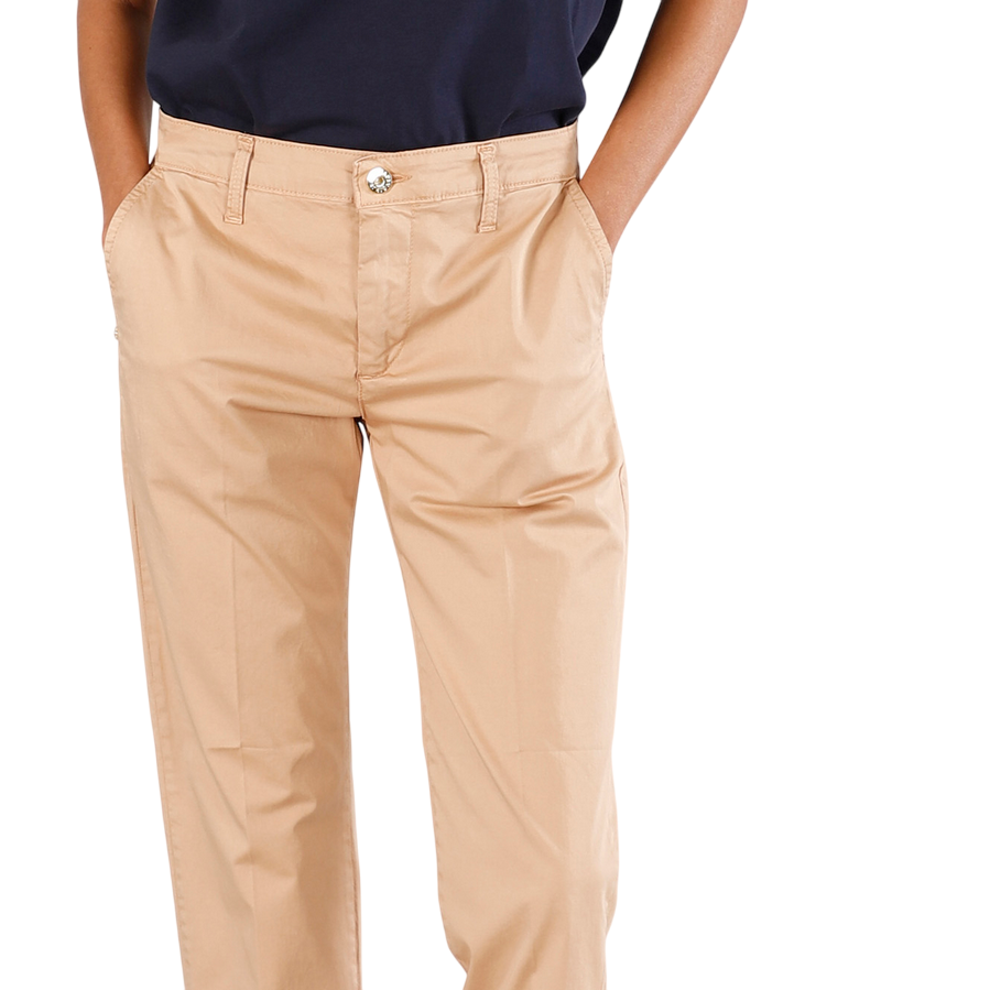 CafèNoir pantalone a sigaretta da donna in tinto capo C7JP0225 M0667 ginger