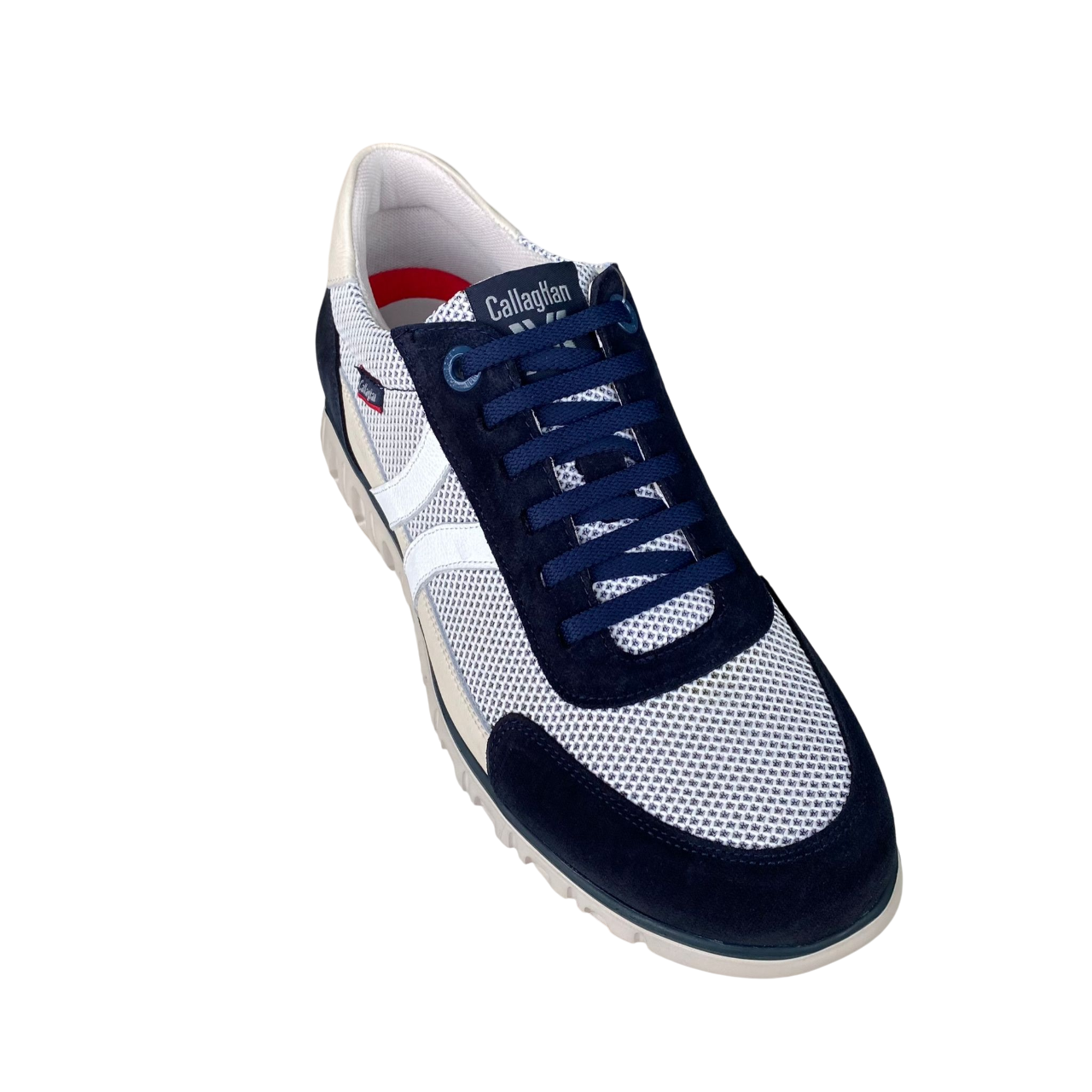 CallagHan scarpa sneakers da uomo Luxe Squalo 12923 blu-bianco