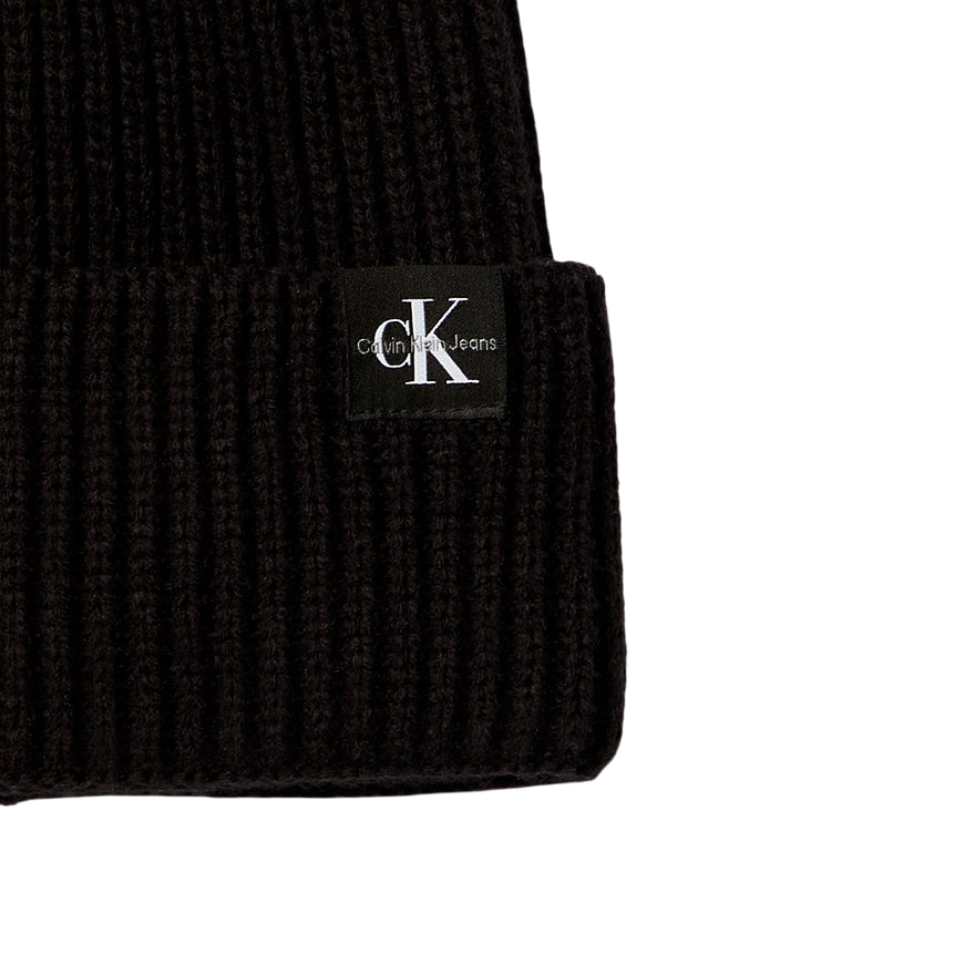 Calvin Klein Berretto a Costine Unisex Junior IU0IU00440BEH Nero - logo 