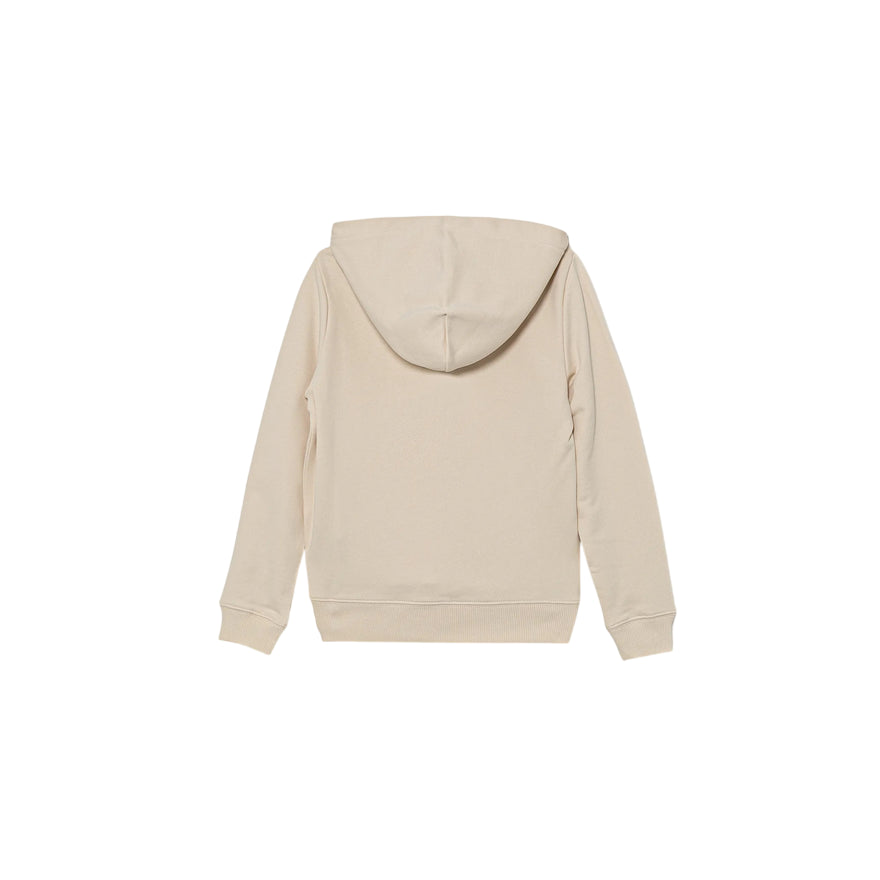 Calvin Klein Felpa con Cappuccio Unisex Junior INST. LOGO IU0IU00679PGB Panna - vista posteriore