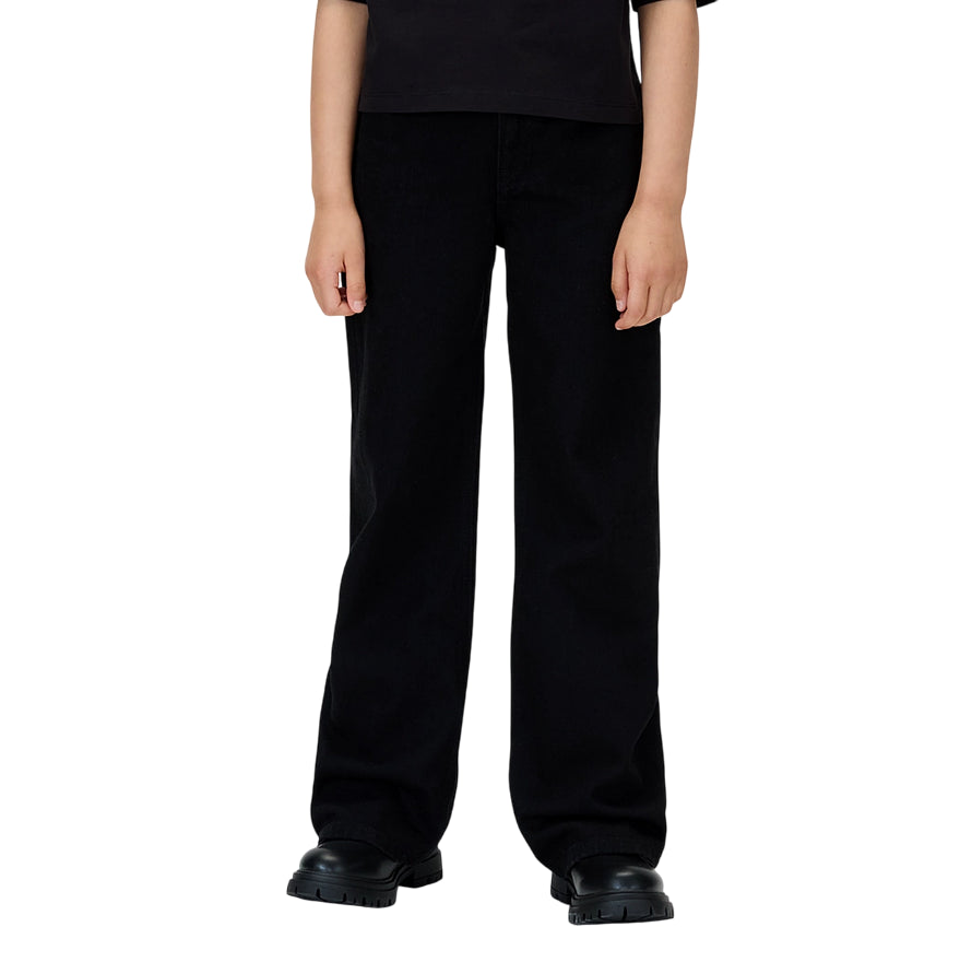 Calvin Klein Jeans High Rise Wide Leg IG0IG029981BY Blu per Bambina - Jeans a Vita Alta con Gamba Larga