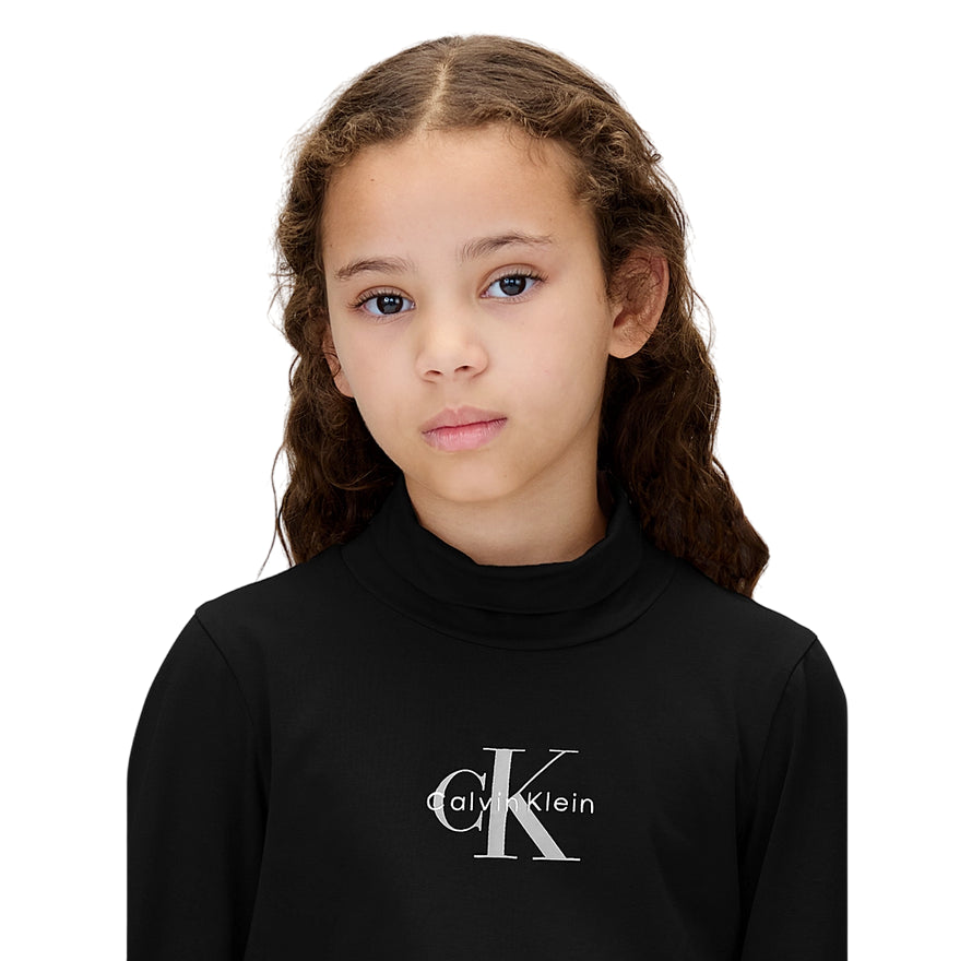 Calvin Klein Maglia a Collo Alto Slim junior IG0IG03044BEH Nero