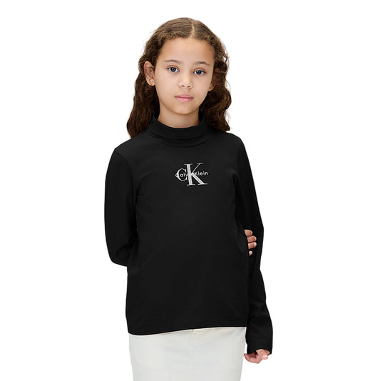 Calvin Klein Maglia a Collo Alto Slim junior IG0IG03044BEH Nero