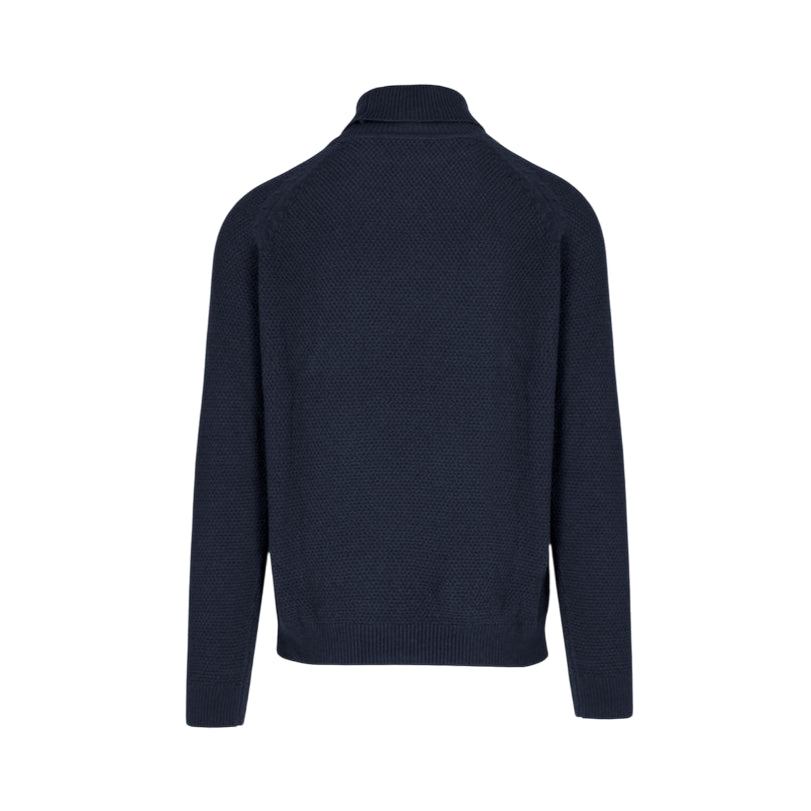Censured Maglione Dolcevita Uomo Maniche Raglan MMC604TCWH5 291 Blu - Maglione Uomo Caldo e Traspirante