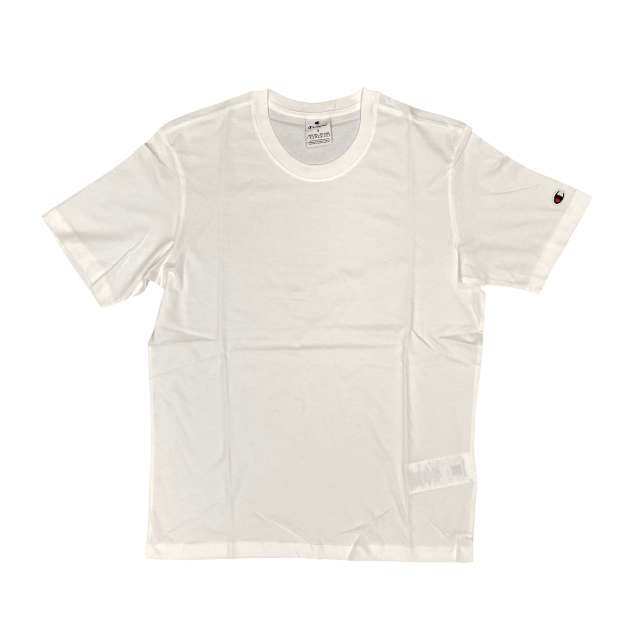 Champion 2 magliette girocollo manica corta da uomo 220267 WW001 bianco-blu