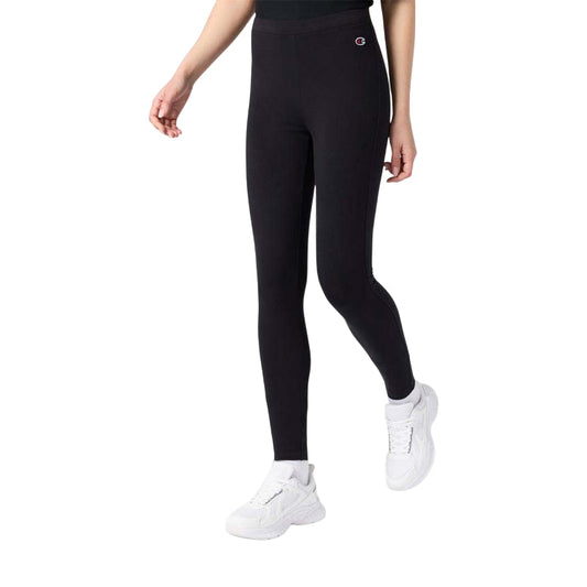 Champion Leggings Donna 118330 KK001 Nero - Leggings Cotone Lycra Comfort e Vestibilità Perfetta