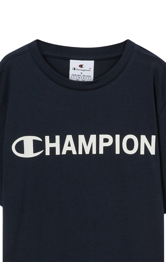 Champion Maglietta Cotone Manica Lunga Bambino 307260 BS501 Blu - Comfort e Stile Junior