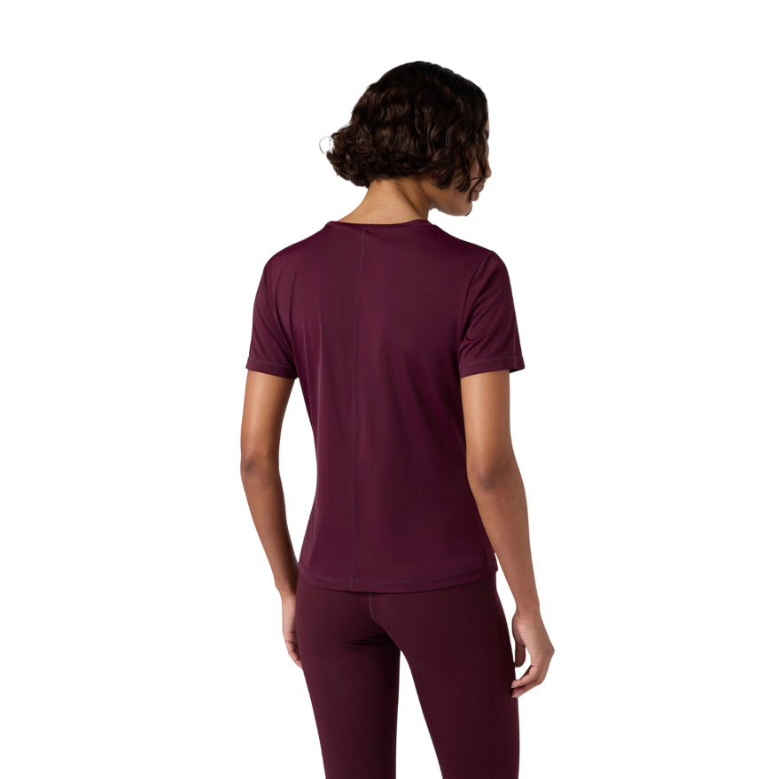 Champion T-shirt donna girocollo Stretch Bordeaux 118393_RS522