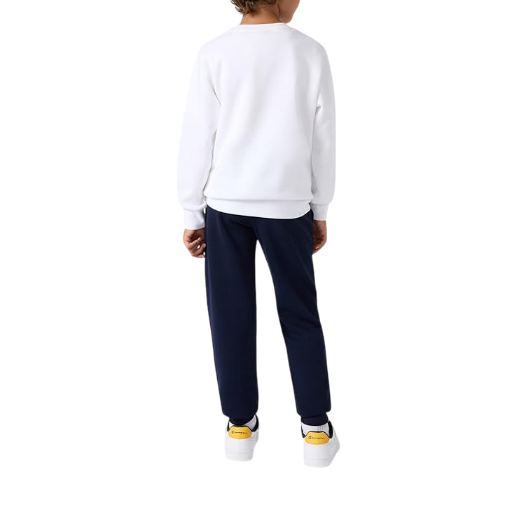 Champion Tuta Girocollo Ragazza 307263 WW001 Bianco - Cotone Morbido e Comfort Assoluto