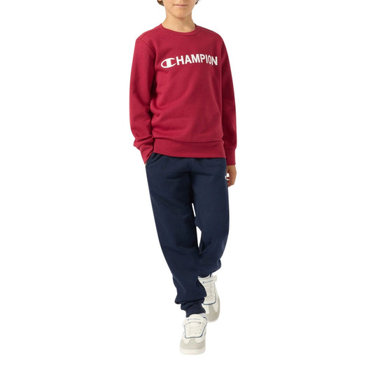 Champion Tuta Junior Felpa Girocollo 307263 RS525 Rubino-Nero - Comfort e Stile per Bambini Attivi