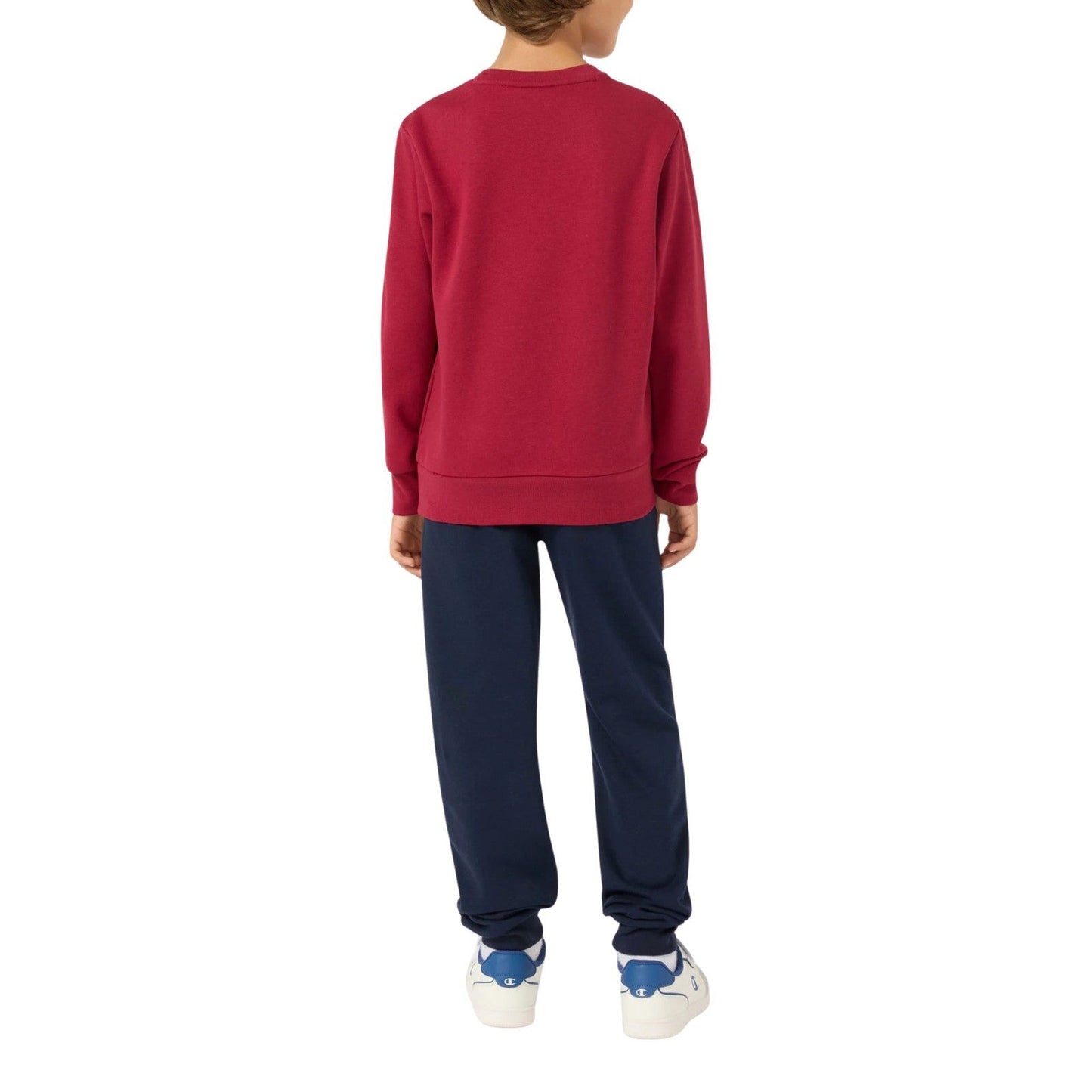 Champion Tuta Junior Felpa Girocollo 307263 RS525 Rubino-Nero - Comfort e Stile per Bambini Attivi