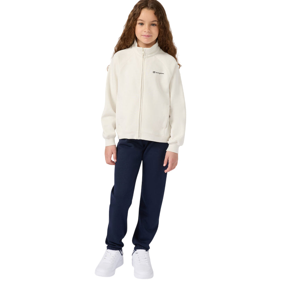 Champion Tuta Junior Full Zip 405240 WW056 Beige-Nero - Tuta Sportiva Bambino Comfort & Stile