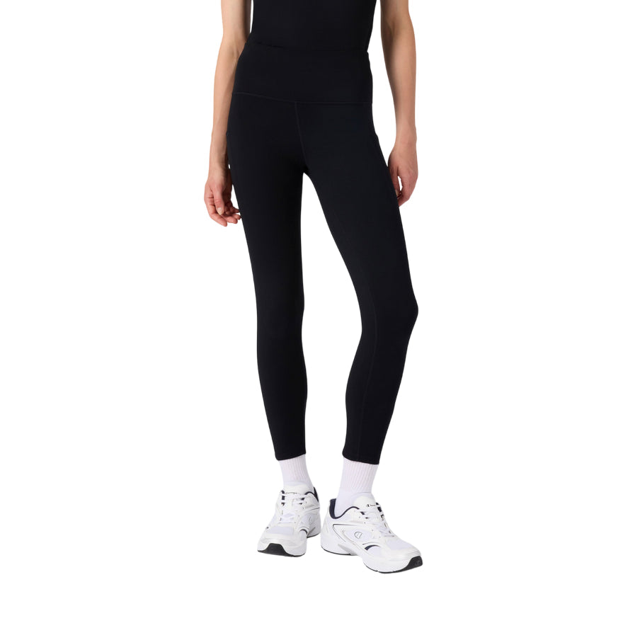Champion pantaloni sportivi Leggings donna 7/8 Quick Dry neri 118471_KK001