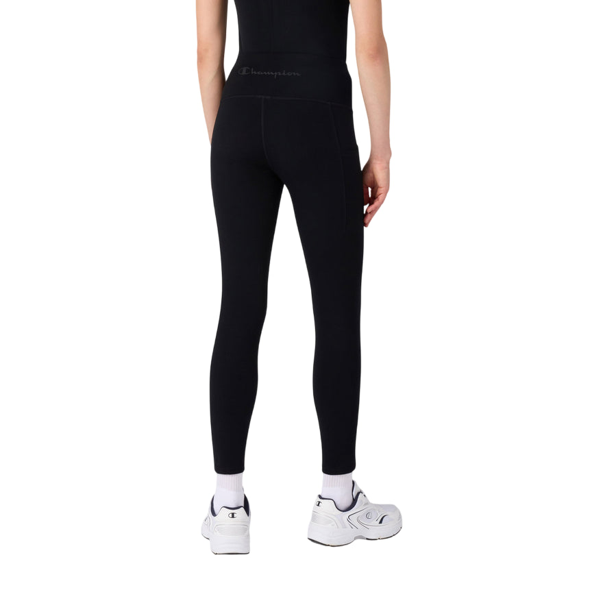 Champion pantaloni sportivi Leggings donna 7/8 Quick Dry neri 118471_KK001