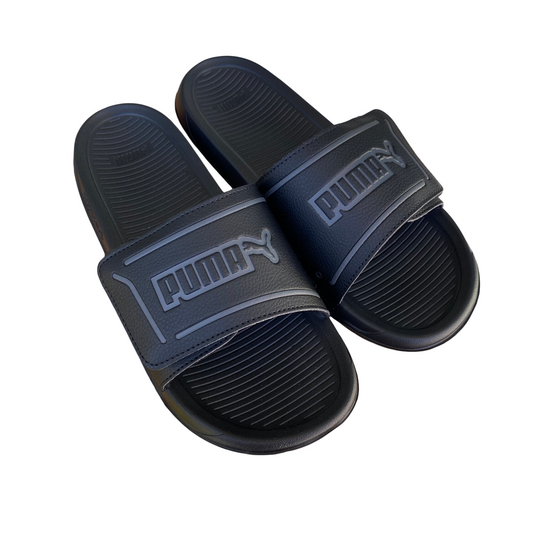 Puma ciabatta da uomo con velcro Royalcat Comfort 2 400338-01 nero-grigio