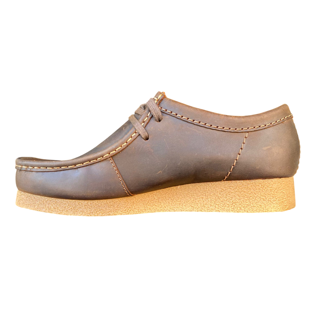 Clarks Wallabee EVO 26172819 Beeswax - Scarpe Stringate Pelle Cerata - LATERALE