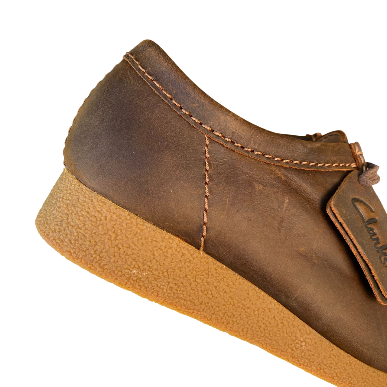 Clarks Wallabee EVO 26172819 Beeswax - Scarpe Stringate Pelle Cerata - TALLONE 