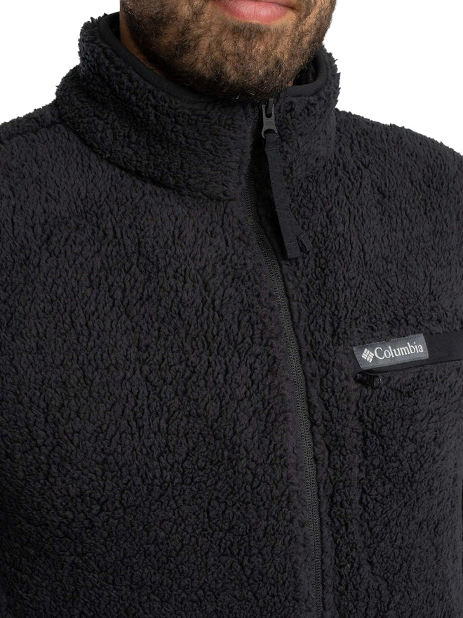 Columbia Giacca Pile Uomo Sherpa Rugged Ridge™ Nero AM2797-010 | Calore Riciclato & Stile Versatile - dettaglio