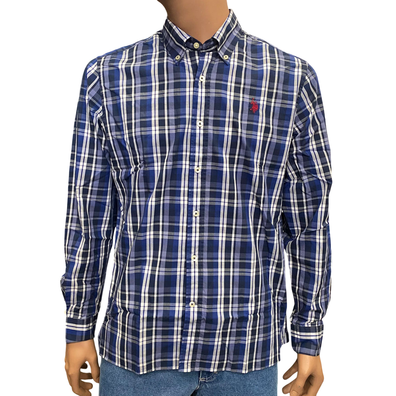 U.S. Polo Assn. Camicia Uomo Evan US104021 873 Blu – Stile Americano, Comfort Naturale e Dettagli Iconici