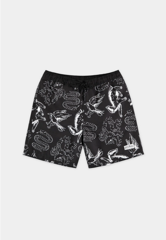 Costume da Bagno Harry Potter Uomo 8718526147285 - 4 Case Hogwarts Ufficiale