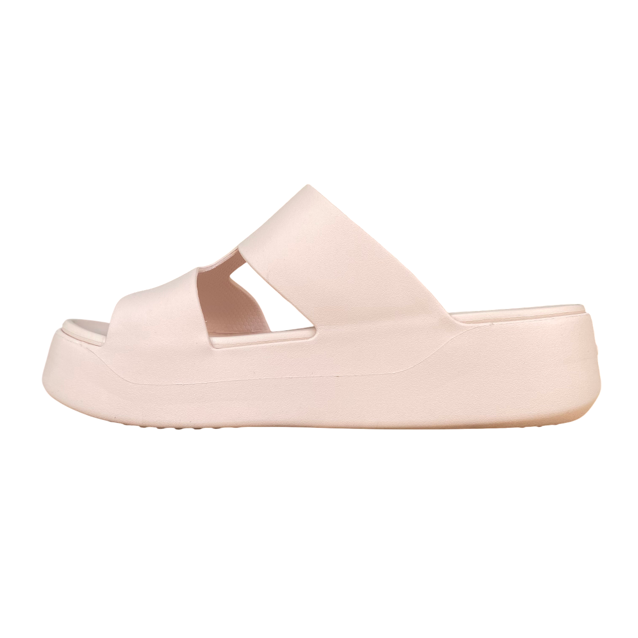 Crocs Ciabatta con zeppa da donna Getaway Platform H-Strap 209409-6UR quarzo