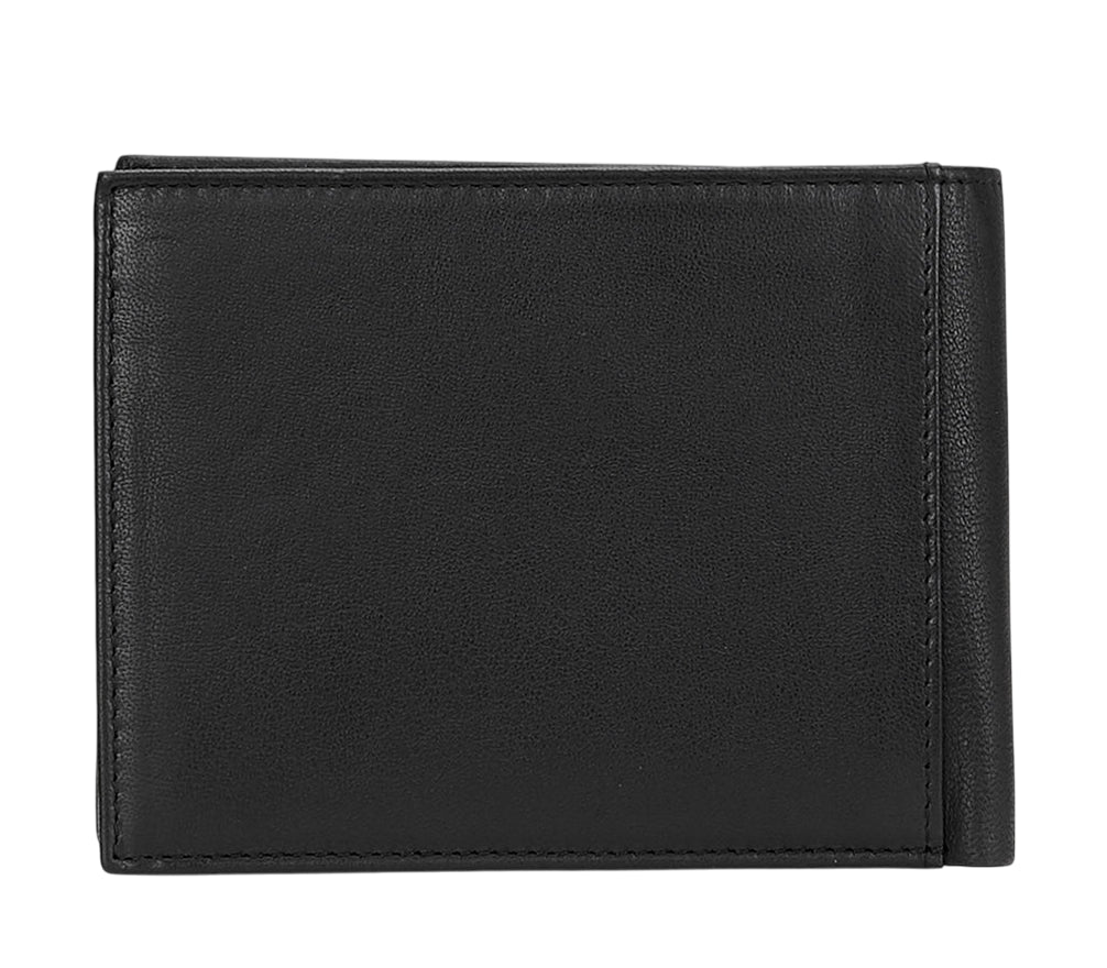 Cult Billfold Portacarte Ian Nero X3EPMX183003999 – Portamonete in Vera Pelle Uomo - retro