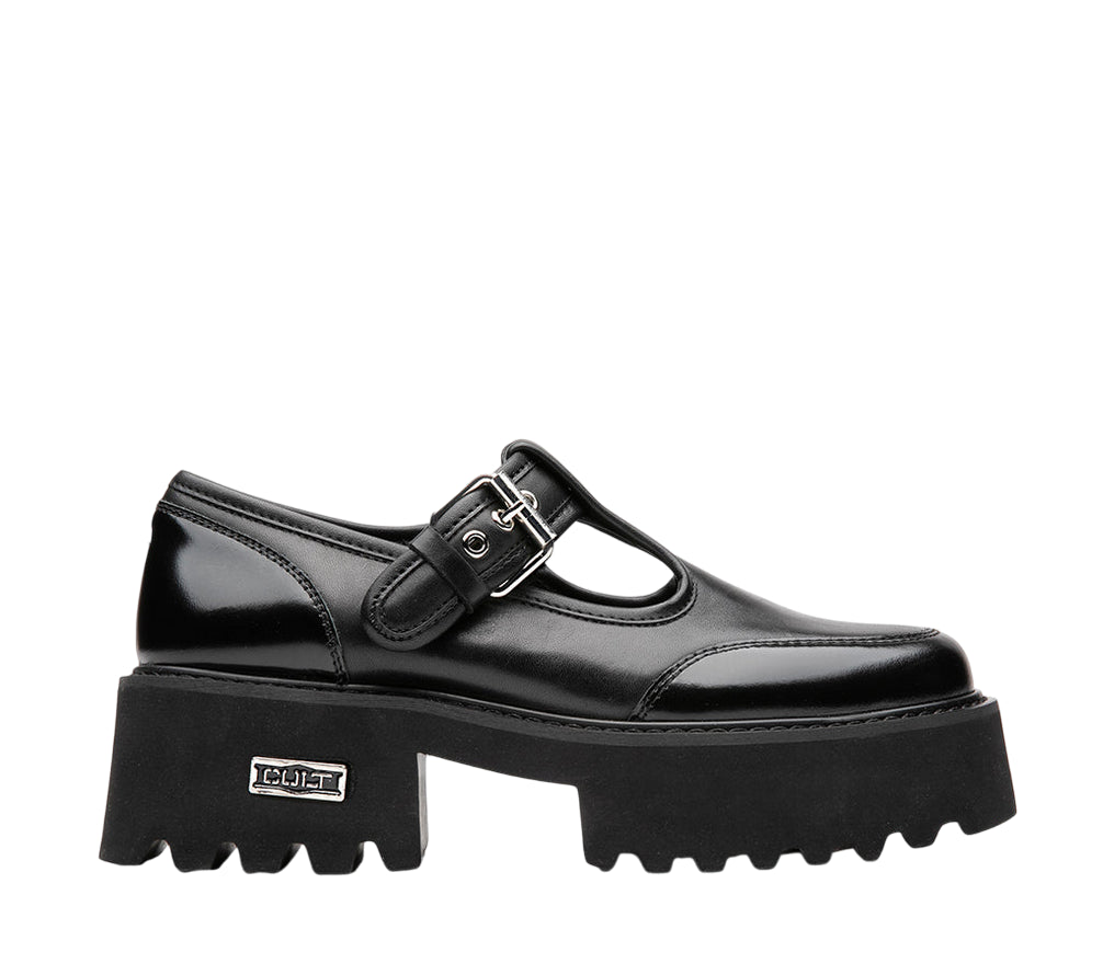Cult Mocassino con fibbia e zeppa da donna CLW455600 nero