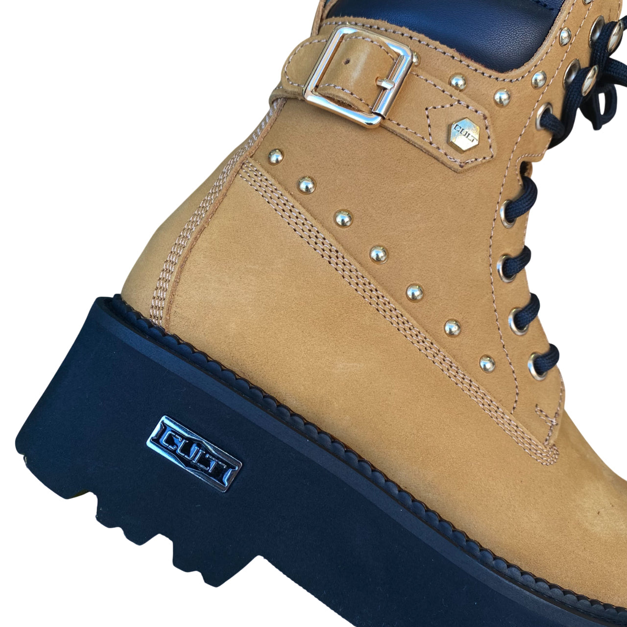 Cult ROCKY 4641 MID W NUBUCK CHESTNUT - Scarponcino Donna Stivaletto Castagna - tallone