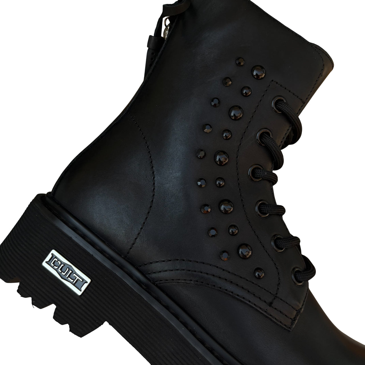 Cult Stivale Donna Anfibio Slash 4349 Mid Nero CLW434901 - Dettaglio borchie