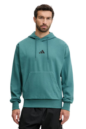Felpa Adidas Uomo con Cappuccio Feelcozy KB7650 - Verde