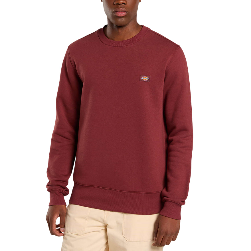 Dickies felpa girocollo da adulto Oakport bordeaux DK0A4XCEL161